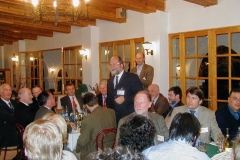 Lars-Ake Nyman talking to guests