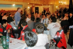 M. Anciaux talking to guests