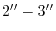 $2'' - 3''$
