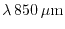 $\lambda\,850\,\mu{\rm m}$