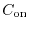 $C_{\rm on}$