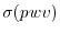 $\sigma(pwv)$