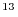 $^{13}$